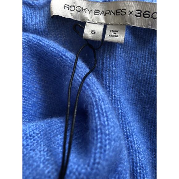 360 Cashmere SWEATER Rocky Barnes Rylee Sweater Blue Size S A001919 - Picture 8 of 10